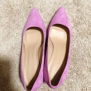 NEW JCrew $198 Dulci Kitten Heels, Suede, 6M, Neon Orchid